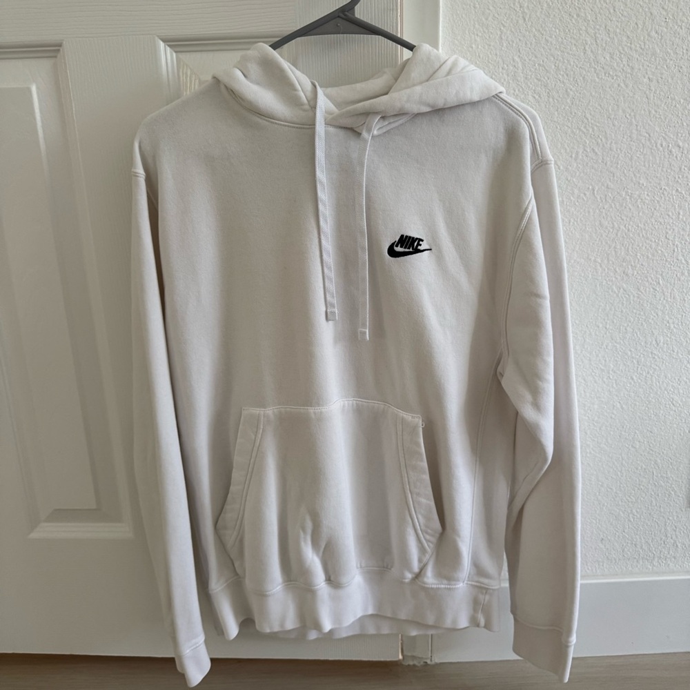 Nike Sportswear Club Fleece Pullover Hoodie - White